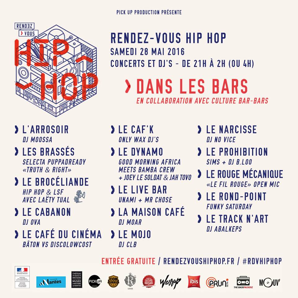 rendez-vous hip hop bars de nantes