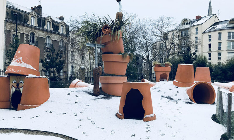 jardin des plantes neige