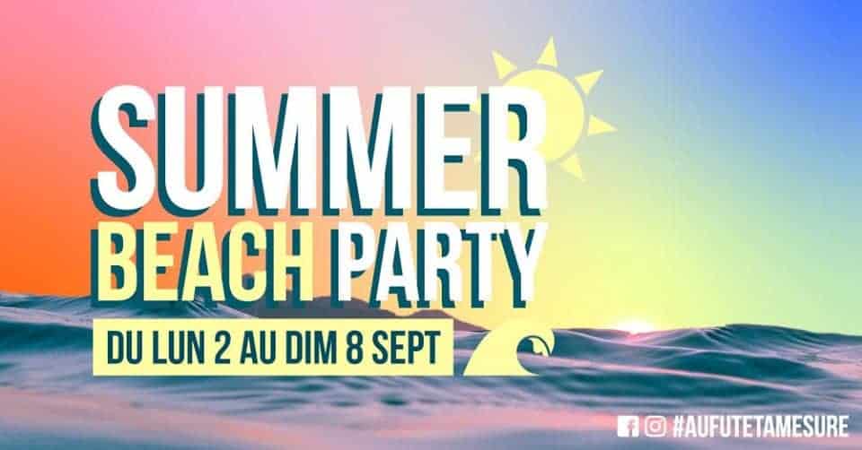 summer beach party au fut et a mesure