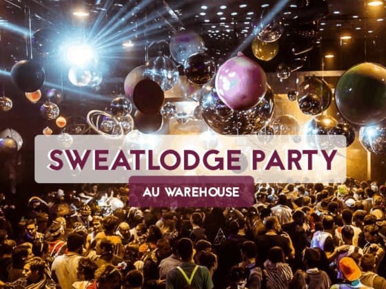 sweatlodge party night shop warehouse