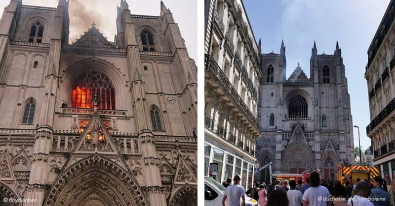 cathedrale de nantes incendie