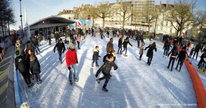 nantarctique patinoire geante pistes de luges nantes 2020