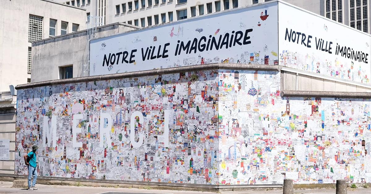 notre ville imaginaire fresque de docteur paper chu nantes