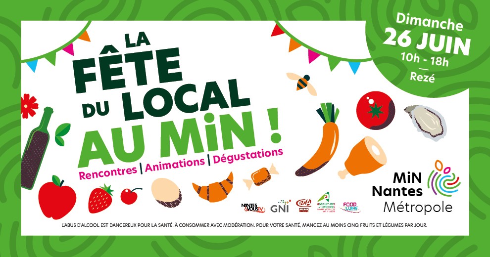 affiche événement la fête du local au min de Rezé