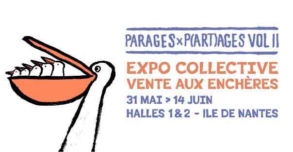 Parages x P(art)ages exposition nantes secours populaire île de nantes banksy enchères