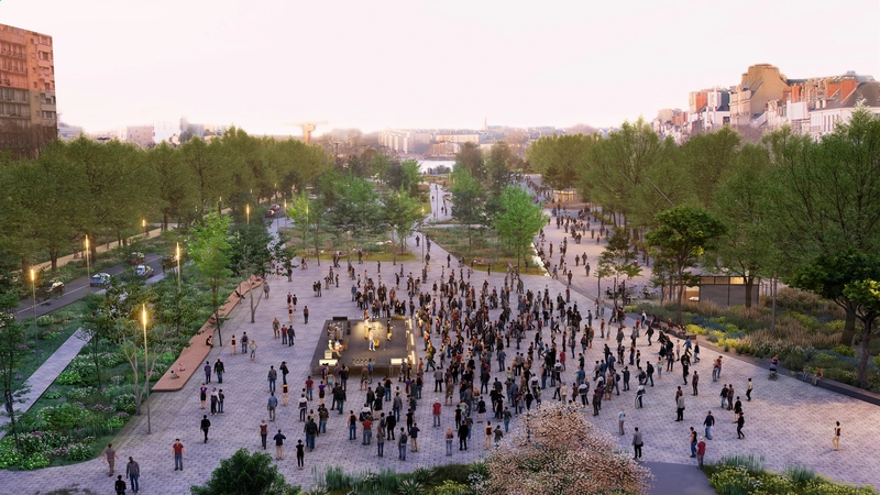 petite hollande place petite hollande parking petite hollande nantes transformation parc 