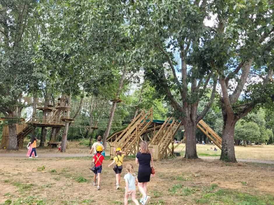 parc d'accrobranche nantes parc crapa beaulieu accrocamp