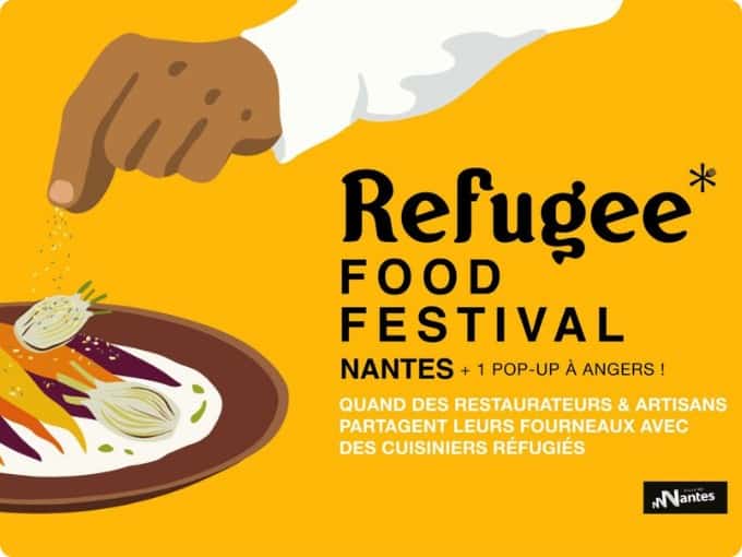 Affiche refugee food festival nantes