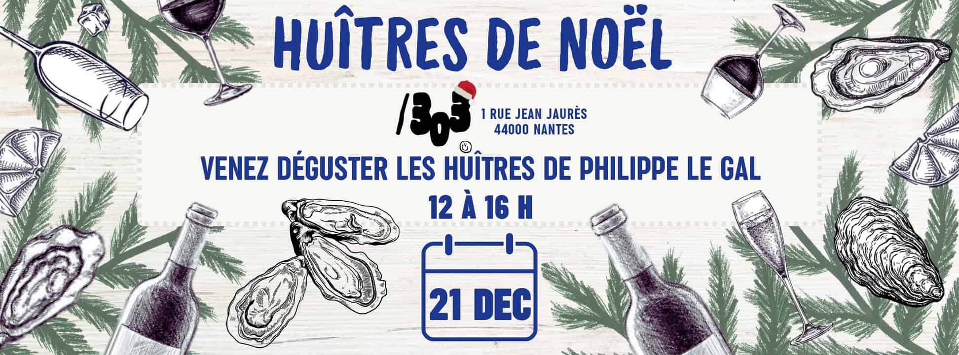 Huitres de noel bar 303