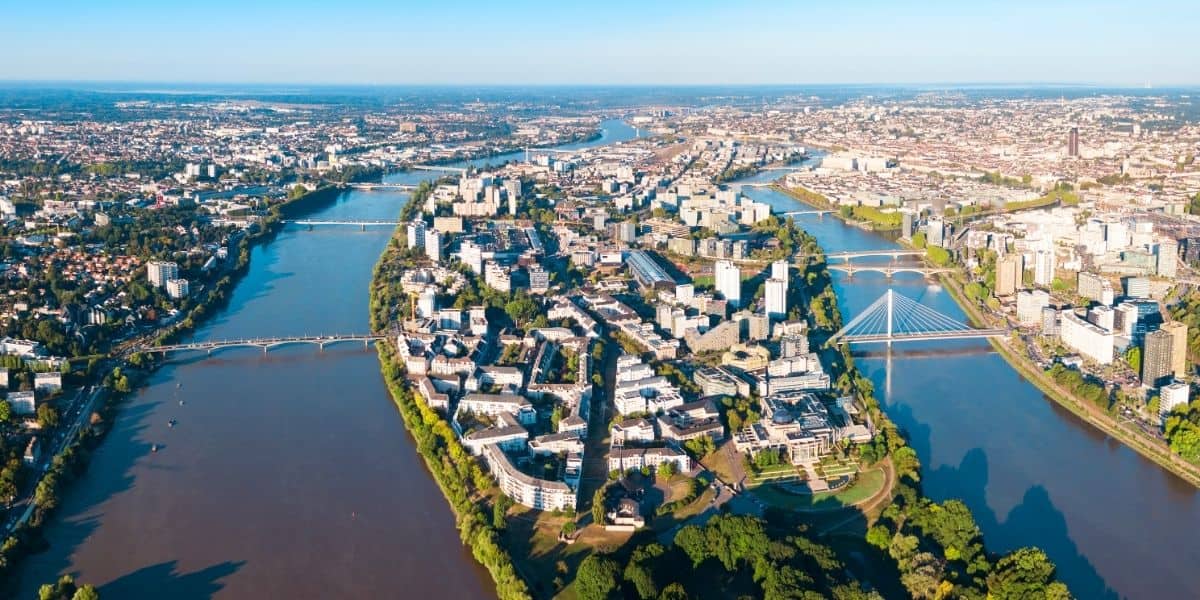 Nantes vue du ciel QFAN 9125