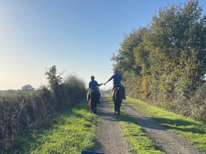 Balade à cheval en couple à Nantes