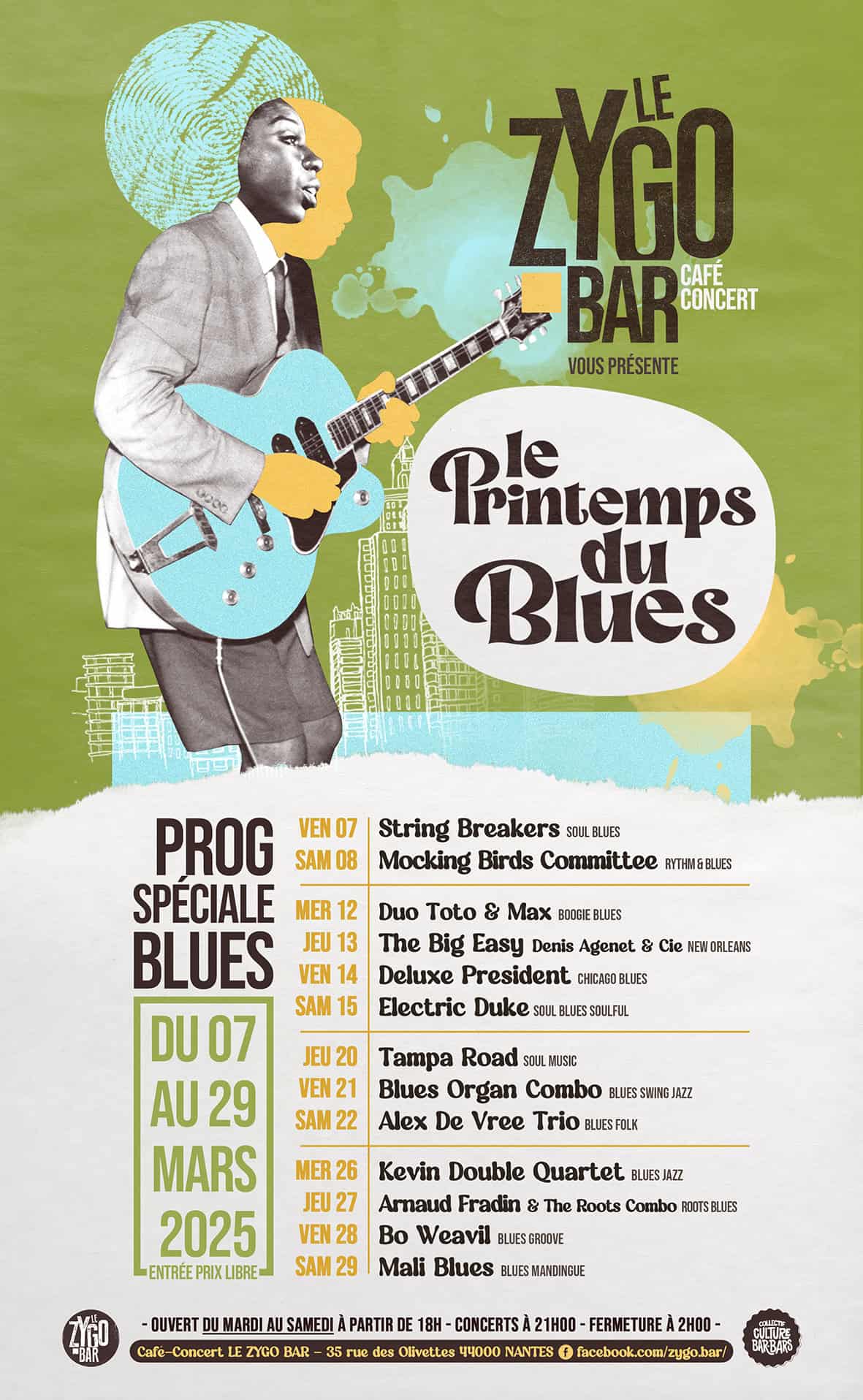 Le printemps du blues au zygobar